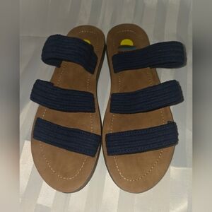 Navy Blue Strappy Women's Sandals